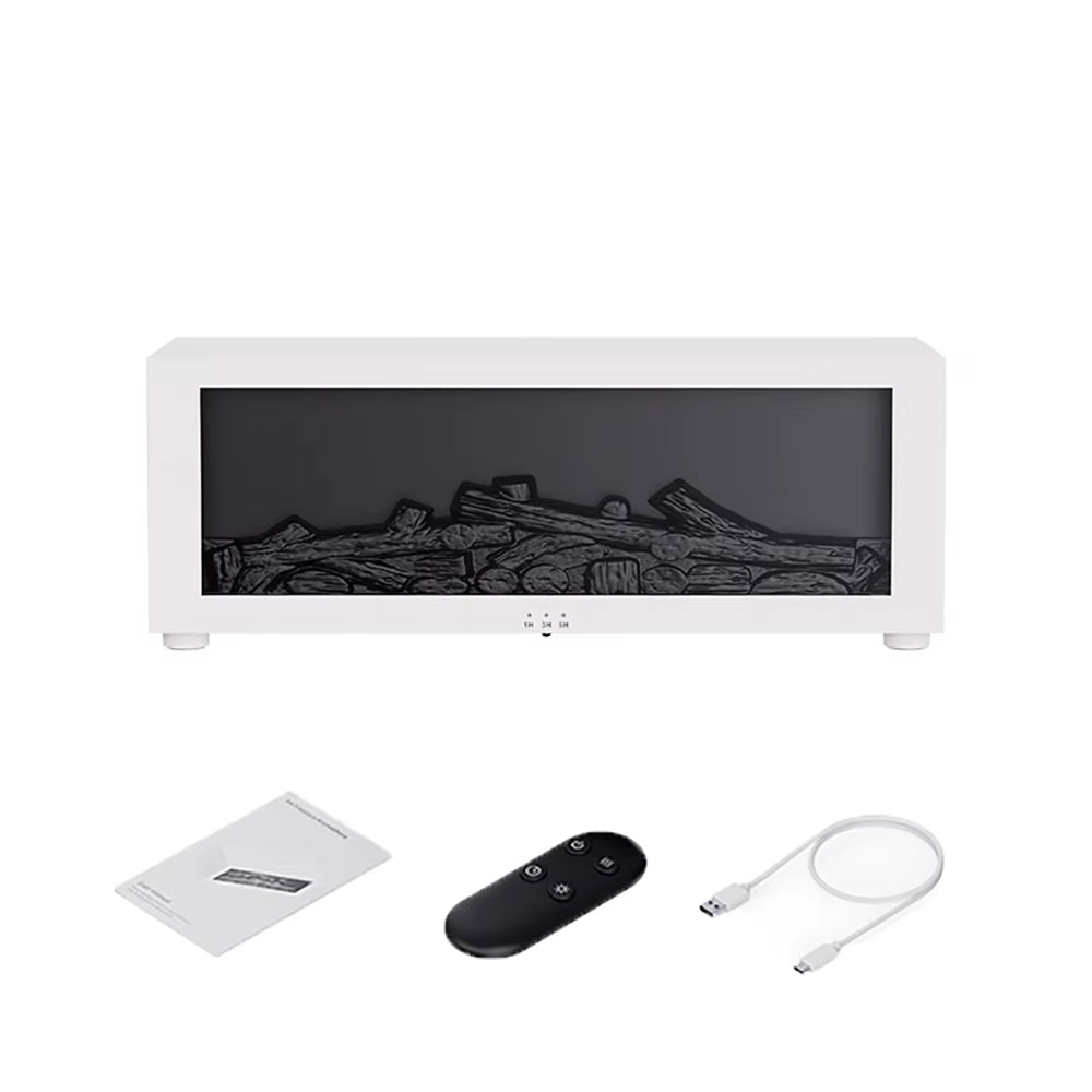 Fire Aroma Diffuser Fire Home Room Fragrance Humidifier with Night Light Diffuser Air Humidifier Essential Oil Diffuser