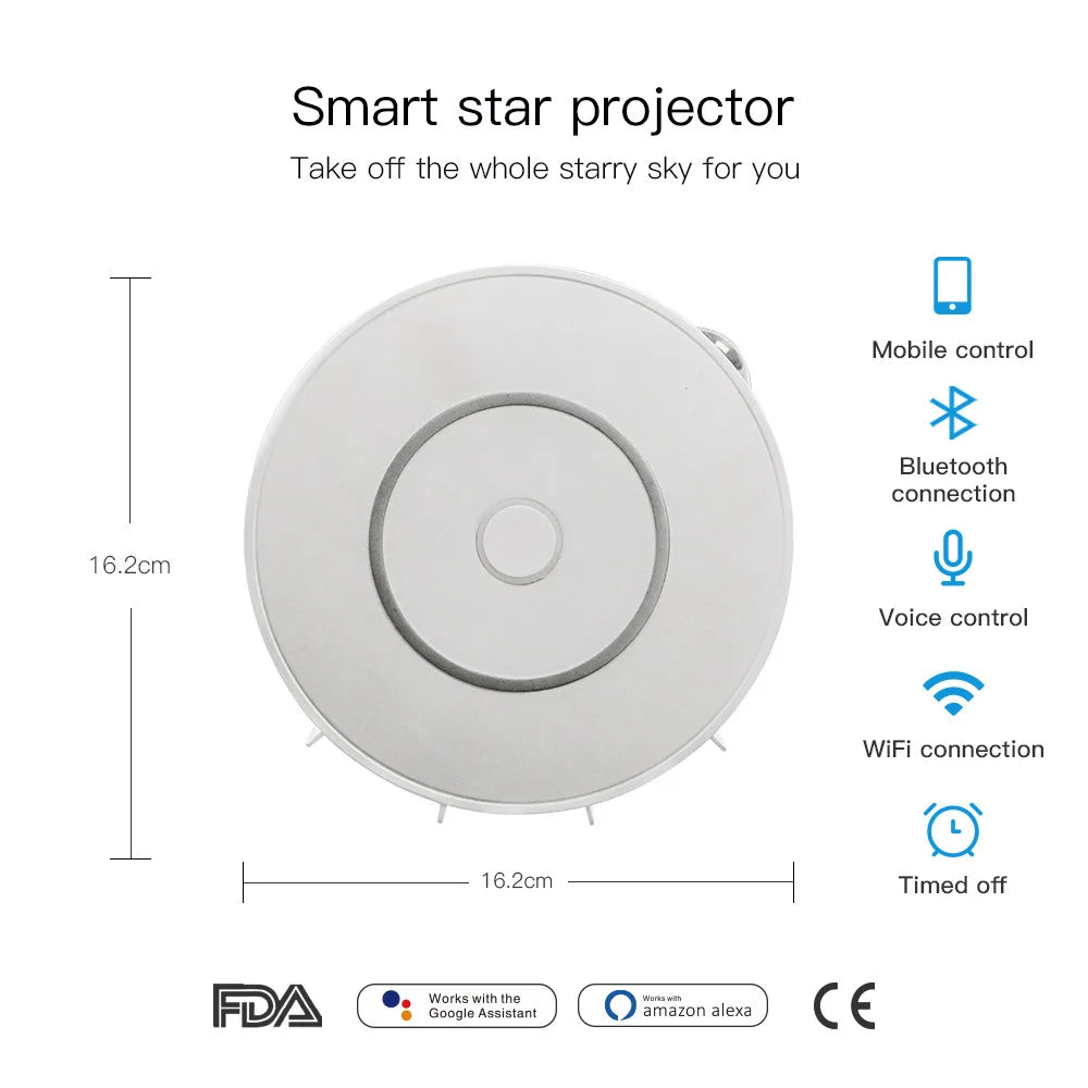 Galaxy Projector Light Tuya Smart Life Smart Star Projector APP Work with Alexa Google Home Colorful Starry Sky LED Night Light