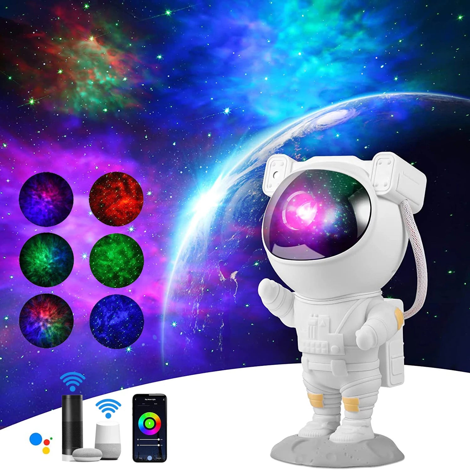 Galaxy Projector Light Tuya Smart Life Smart Star Projector APP Work with Alexa Google Home Colorful Starry Sky LED Night Light