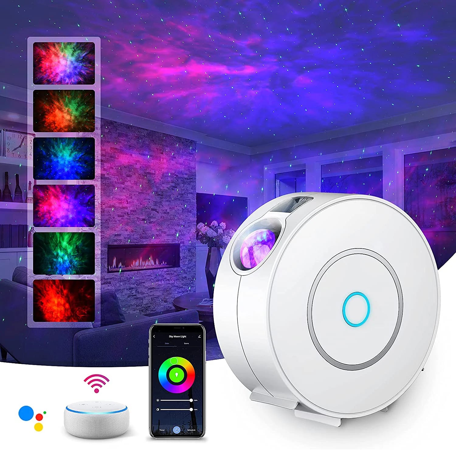 Galaxy Projector Light Tuya Smart Life Smart Star Projector APP Work with Alexa Google Home Colorful Starry Sky LED Night Light