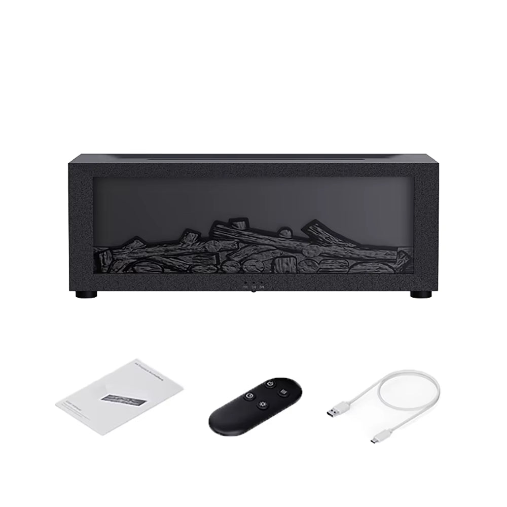 Fire Aroma Diffuser Fire Home Room Fragrance Humidifier with Night Light Diffuser Air Humidifier Essential Oil Diffuser